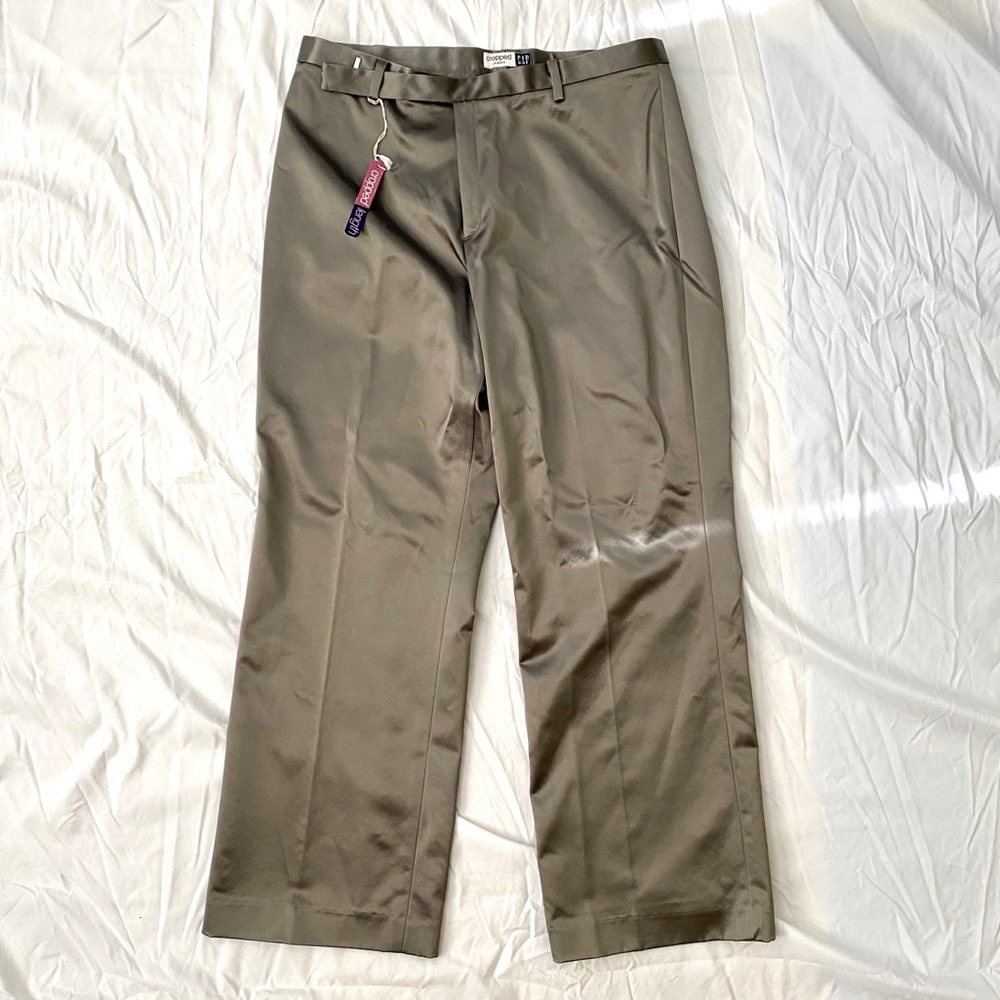 GAP cropped silver pant